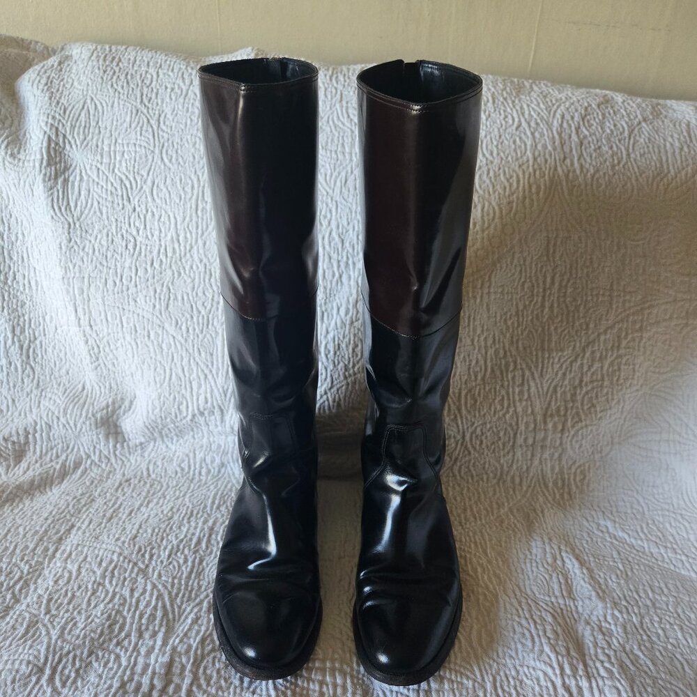 Boots - Burberry - Black & Brown Leather - Women's 39